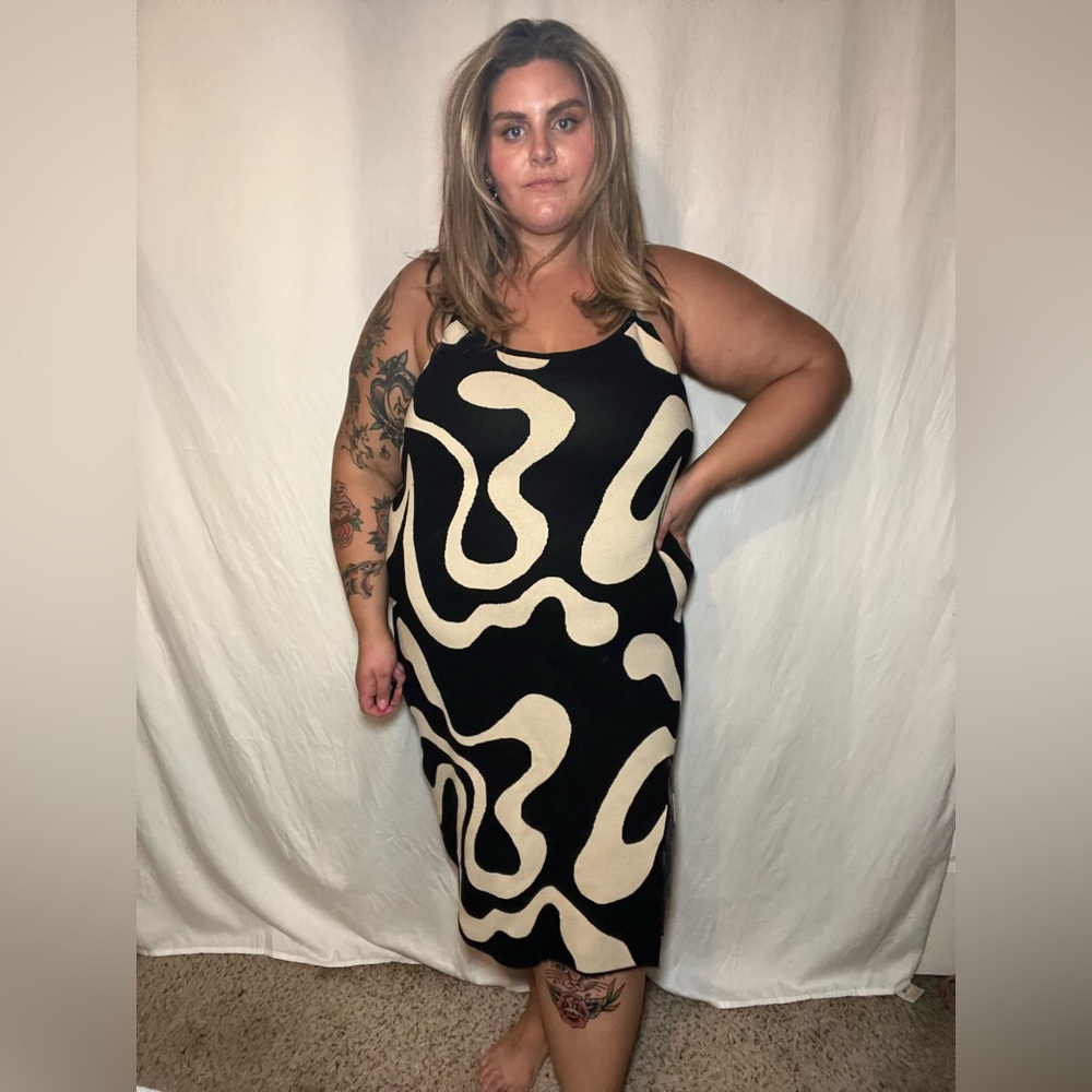Knit midi dress